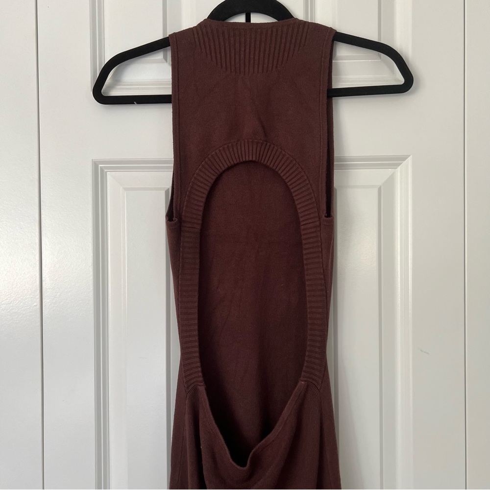 Lover Alora Knit Dress in Chocolate Brown - Picture 6 of 7